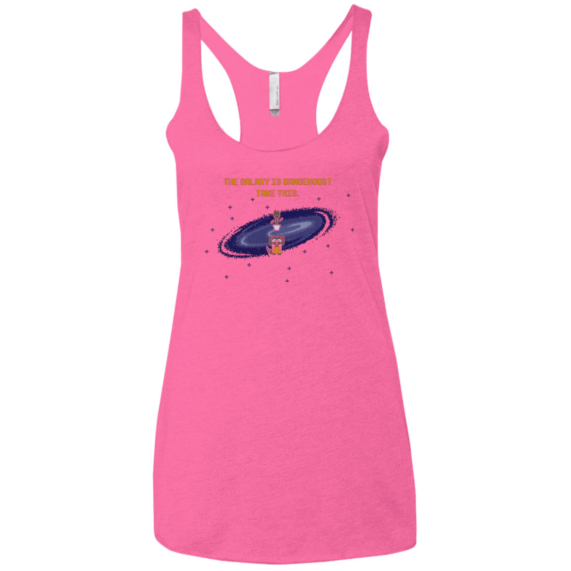 T-Shirts Vintage Pink / X-Small The Galaxy is Dangerous Women's Triblend Racerback Tank