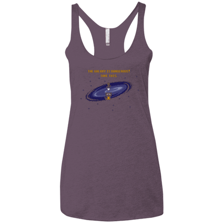 T-Shirts Vintage Purple / X-Small The Galaxy is Dangerous Women's Triblend Racerback Tank