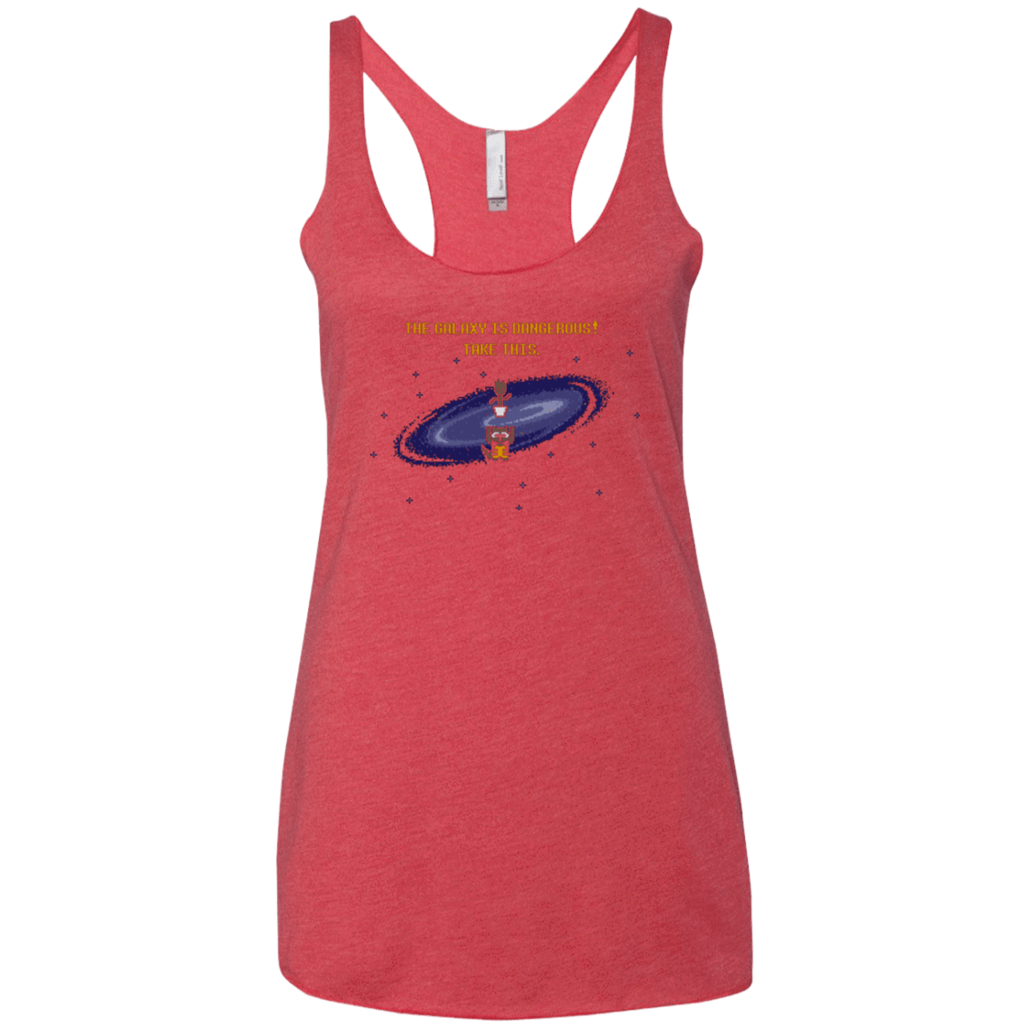 T-Shirts Vintage Red / X-Small The Galaxy is Dangerous Women's Triblend Racerback Tank