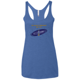 T-Shirts Vintage Royal / X-Small The Galaxy is Dangerous Women's Triblend Racerback Tank