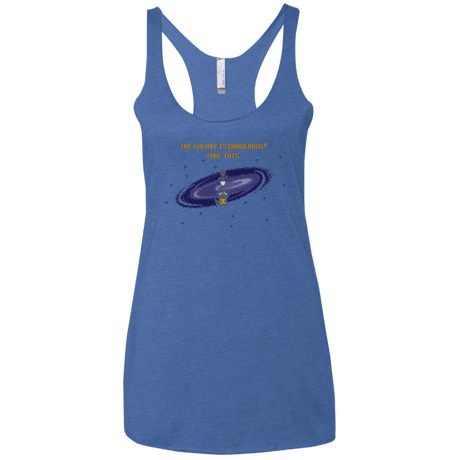 T-Shirts Vintage Royal / X-Small The Galaxy is Dangerous Women's Triblend Racerback Tank