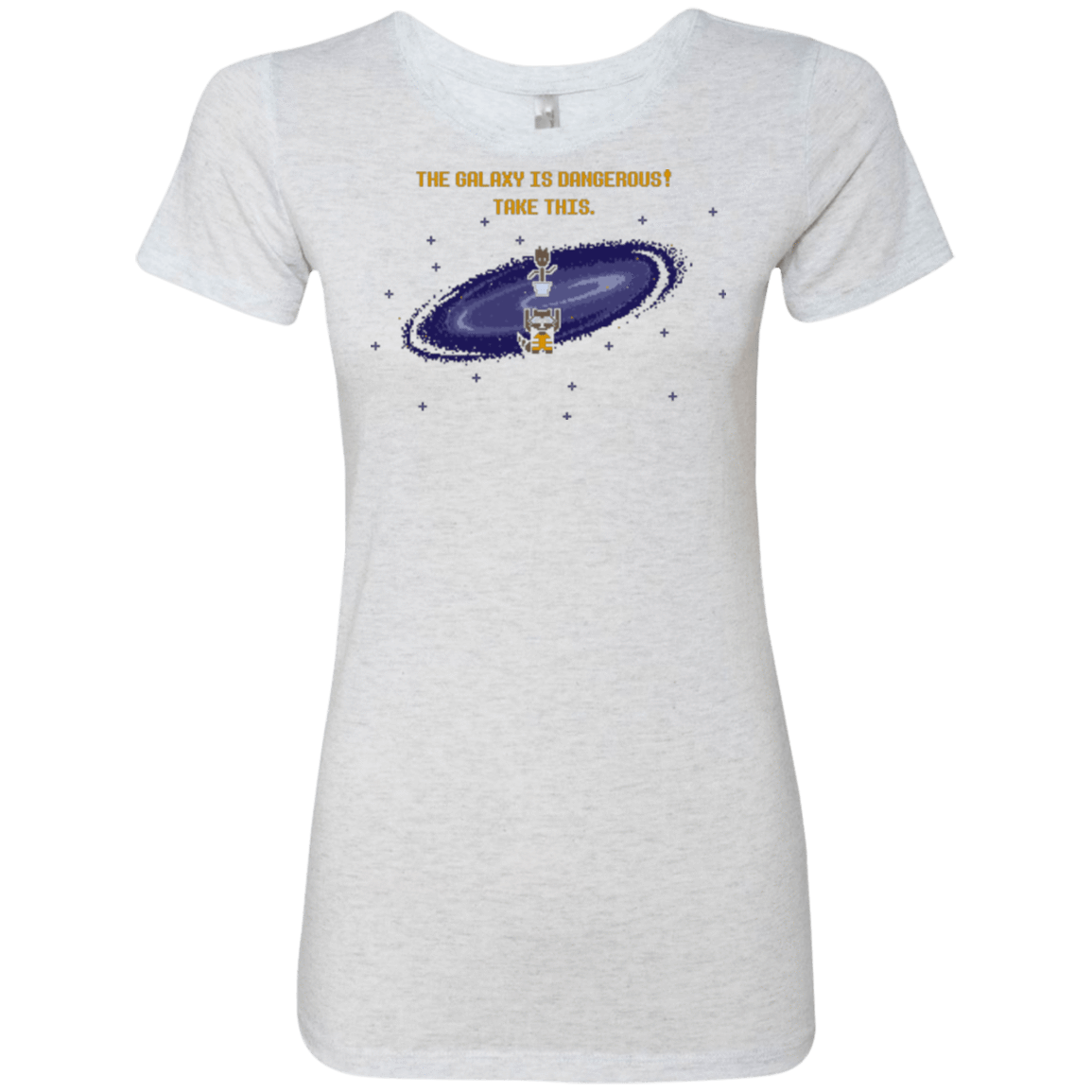T-Shirts Heather White / Small The Galaxy is Dangerous Women's Triblend T-Shirt
