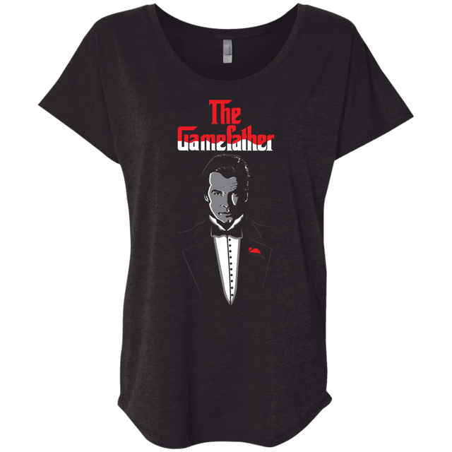 T-Shirts Vintage Black / X-Small The Gamefather Triblend Dolman Sleeve