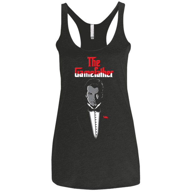T-Shirts Vintage Black / X-Small The Gamefather Women's Triblend Racerback Tank