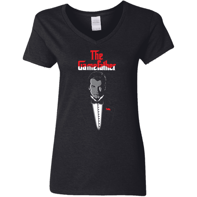 T-Shirts Black / S The Gamefather Women's V-Neck T-Shirt