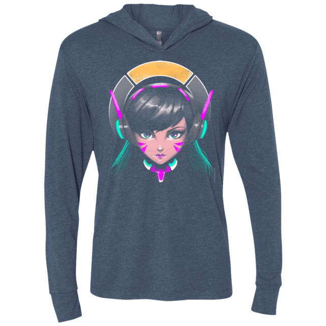 T-Shirts Indigo / X-Small The Gamer Triblend Long Sleeve Hoodie Tee
