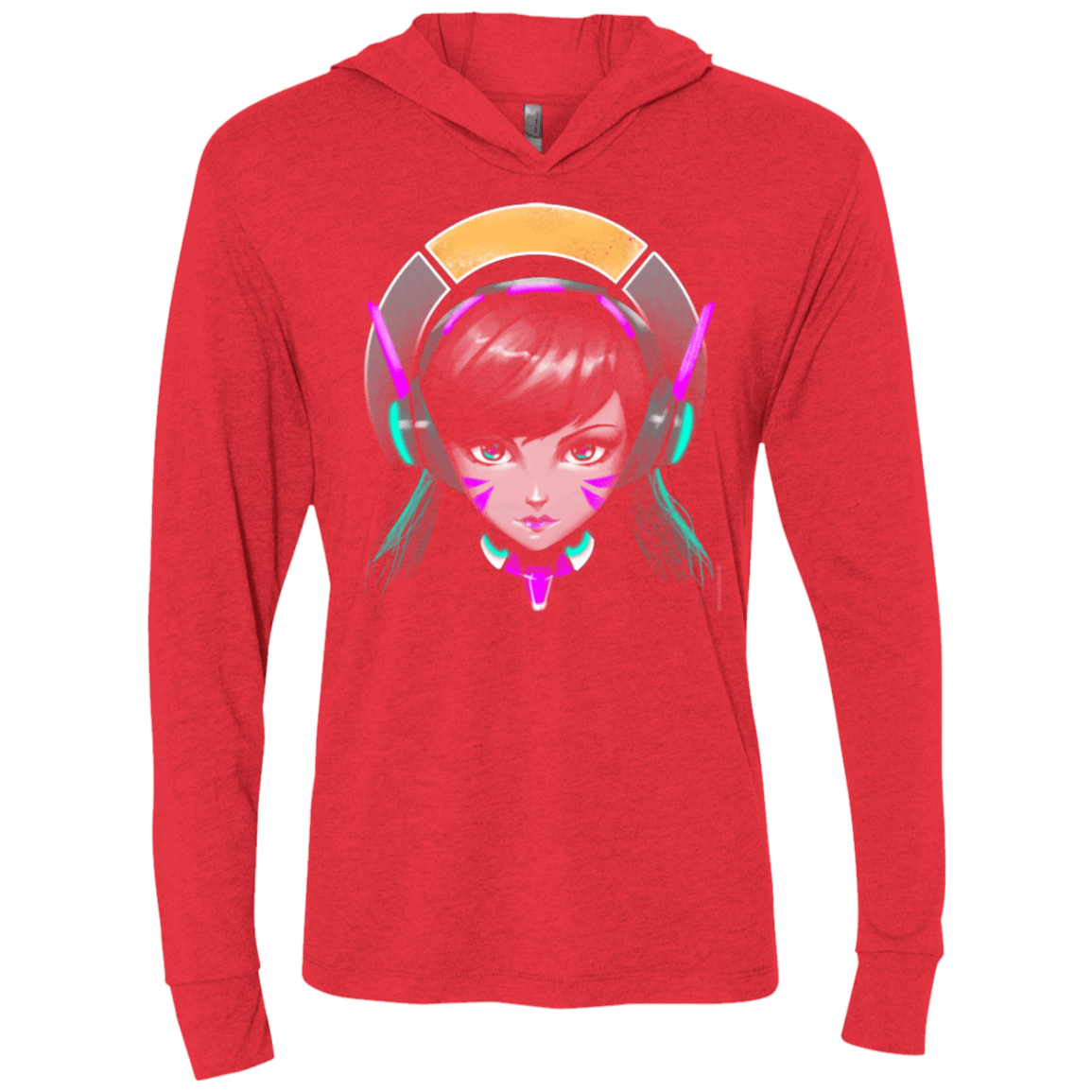 T-Shirts Vintage Red / X-Small The Gamer Triblend Long Sleeve Hoodie Tee