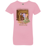 T-Shirts Light Pink / YXS The Girl In The Fireplace Girls Premium T-Shirt
