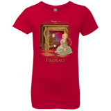T-Shirts Red / YXS The Girl In The Fireplace Girls Premium T-Shirt