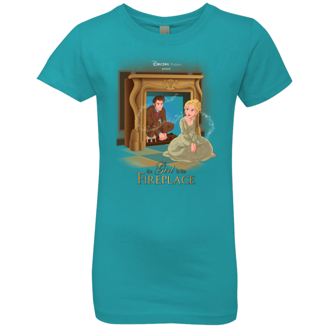 T-Shirts Tahiti Blue / YXS The Girl In The Fireplace Girls Premium T-Shirt