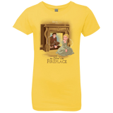 T-Shirts Vibrant Yellow / YXS The Girl In The Fireplace Girls Premium T-Shirt