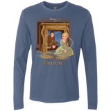 T-Shirts Indigo / Small The Girl In The Fireplace Men's Premium Long Sleeve