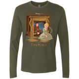 T-Shirts Military Green / Small The Girl In The Fireplace Men's Premium Long Sleeve