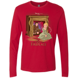 T-Shirts Red / Small The Girl In The Fireplace Men's Premium Long Sleeve