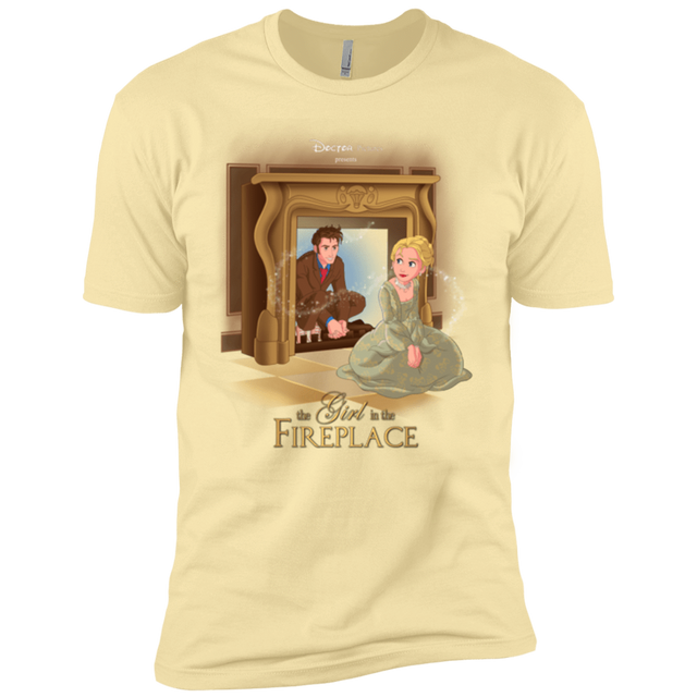T-Shirts Banana Cream / X-Small The Girl In The Fireplace Men's Premium T-Shirt