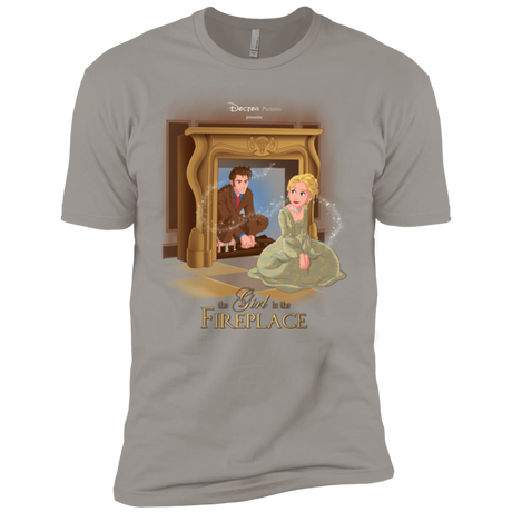 T-Shirts Light Grey / X-Small The Girl In The Fireplace Men's Premium T-Shirt
