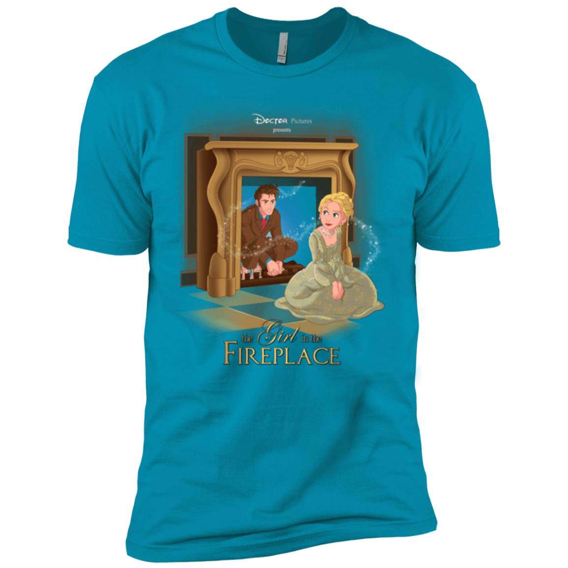 T-Shirts Turquoise / X-Small The Girl In The Fireplace Men's Premium T-Shirt