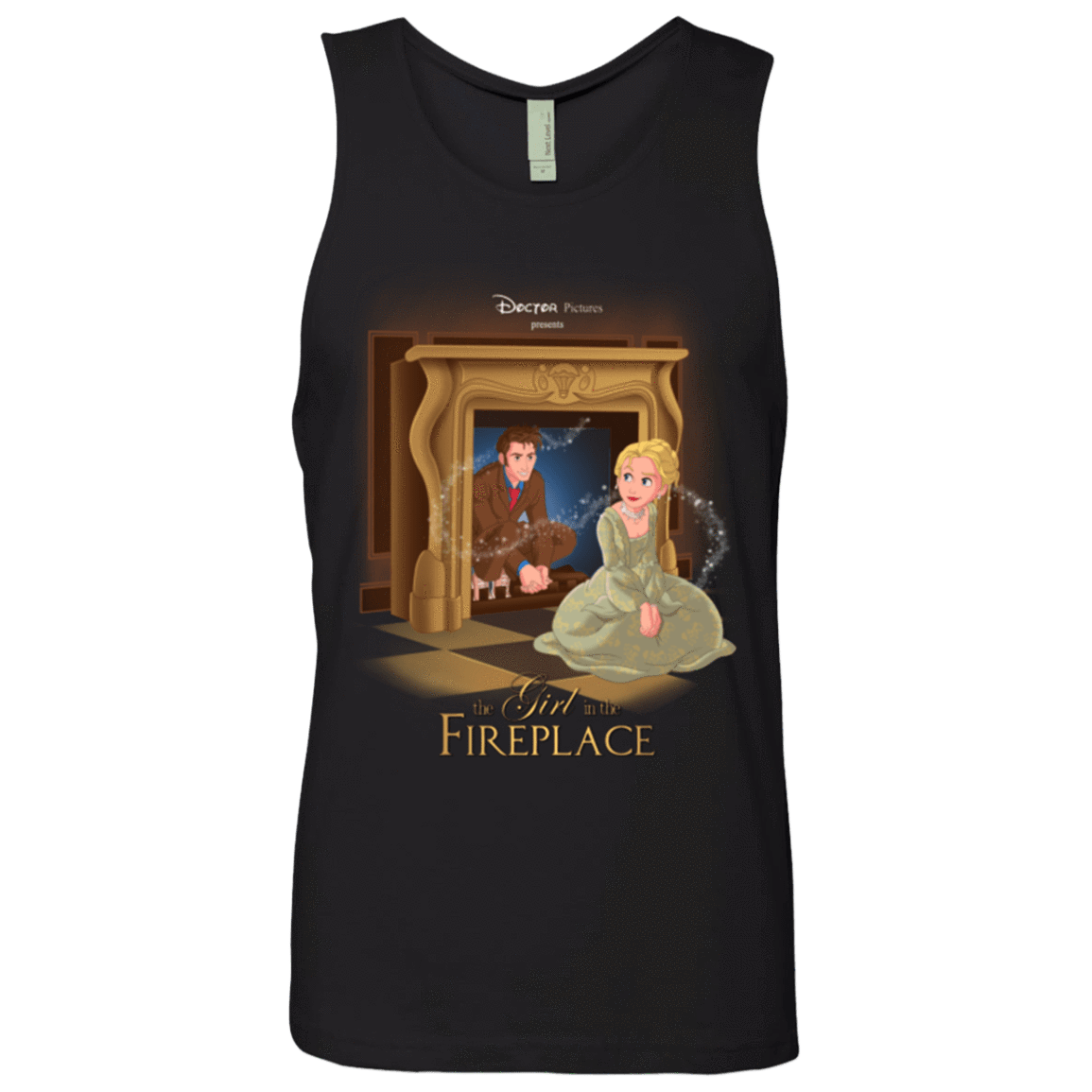 T-Shirts Black / Small The Girl In The Fireplace Men's Premium Tank Top