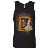 T-Shirts Black / Small The Girl In The Fireplace Men's Premium Tank Top