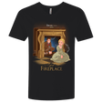 T-Shirts Black / X-Small The Girl In The Fireplace Men's Premium V-Neck