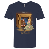 T-Shirts Midnight Navy / X-Small The Girl In The Fireplace Men's Premium V-Neck