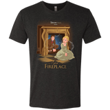 T-Shirts Vintage Black / Small The Girl In The Fireplace Men's Triblend T-Shirt