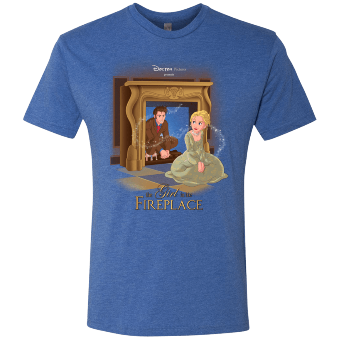 T-Shirts Vintage Royal / Small The Girl In The Fireplace Men's Triblend T-Shirt