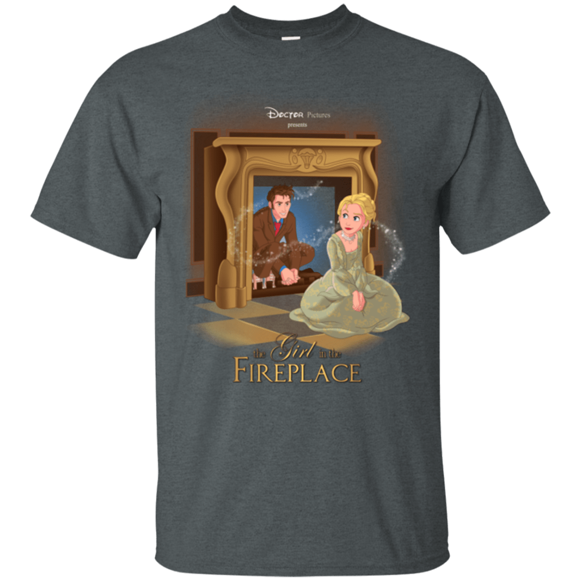 T-Shirts Dark Heather / Small The Girl In The Fireplace T-Shirt