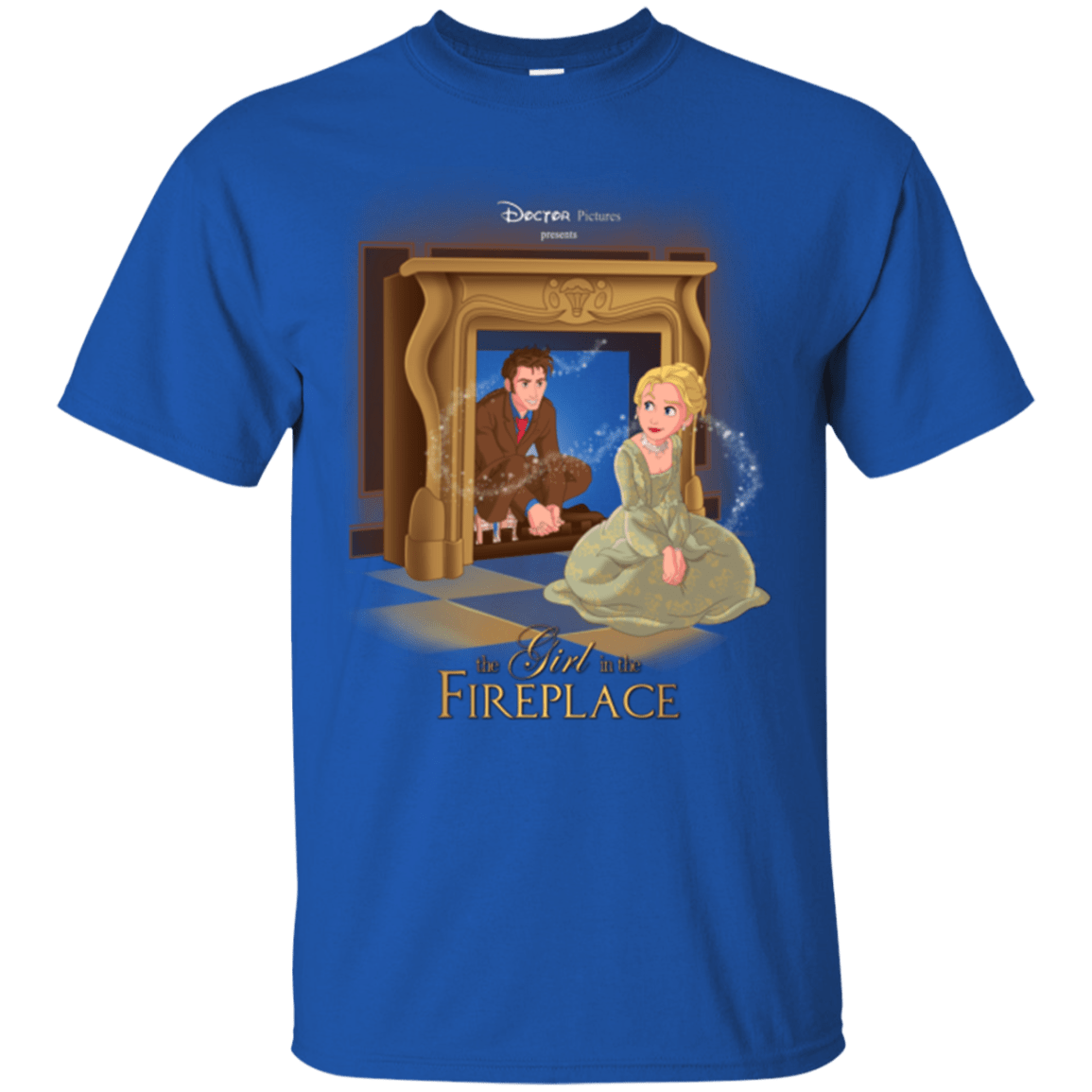 T-Shirts Royal / Small The Girl In The Fireplace T-Shirt