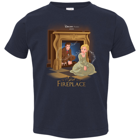 T-Shirts Navy / 2T The Girl In The Fireplace Toddler Premium T-Shirt