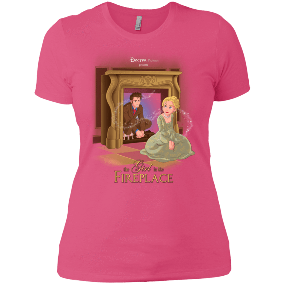 T-Shirts Hot Pink / X-Small The Girl In The Fireplace Women's Premium T-Shirt
