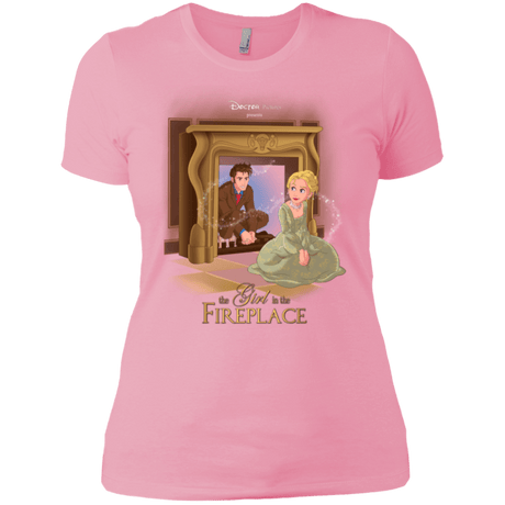 T-Shirts Light Pink / X-Small The Girl In The Fireplace Women's Premium T-Shirt