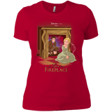 T-Shirts Red / X-Small The Girl In The Fireplace Women's Premium T-Shirt