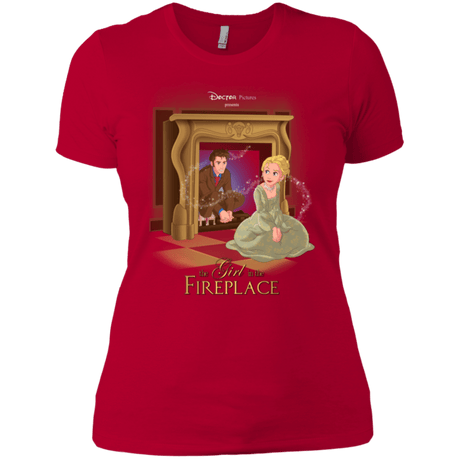 T-Shirts Red / X-Small The Girl In The Fireplace Women's Premium T-Shirt