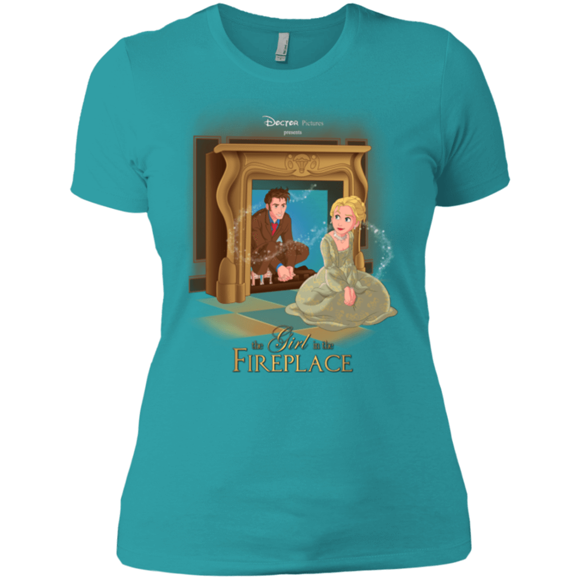 T-Shirts Tahiti Blue / X-Small The Girl In The Fireplace Women's Premium T-Shirt