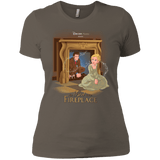 T-Shirts Warm Grey / X-Small The Girl In The Fireplace Women's Premium T-Shirt