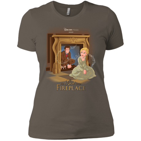 T-Shirts Warm Grey / X-Small The Girl In The Fireplace Women's Premium T-Shirt