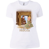 T-Shirts White / X-Small The Girl In The Fireplace Women's Premium T-Shirt