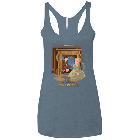 T-Shirts Indigo / X-Small The Girl In The Fireplace Women's Triblend Racerback Tank
