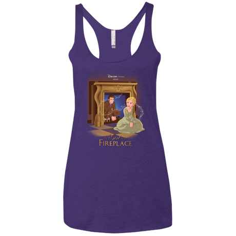 T-Shirts Purple / X-Small The Girl In The Fireplace Women's Triblend Racerback Tank