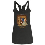 T-Shirts Vintage Black / X-Small The Girl In The Fireplace Women's Triblend Racerback Tank