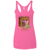 T-Shirts Vintage Pink / X-Small The Girl In The Fireplace Women's Triblend Racerback Tank