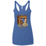 T-Shirts Vintage Royal / X-Small The Girl In The Fireplace Women's Triblend Racerback Tank