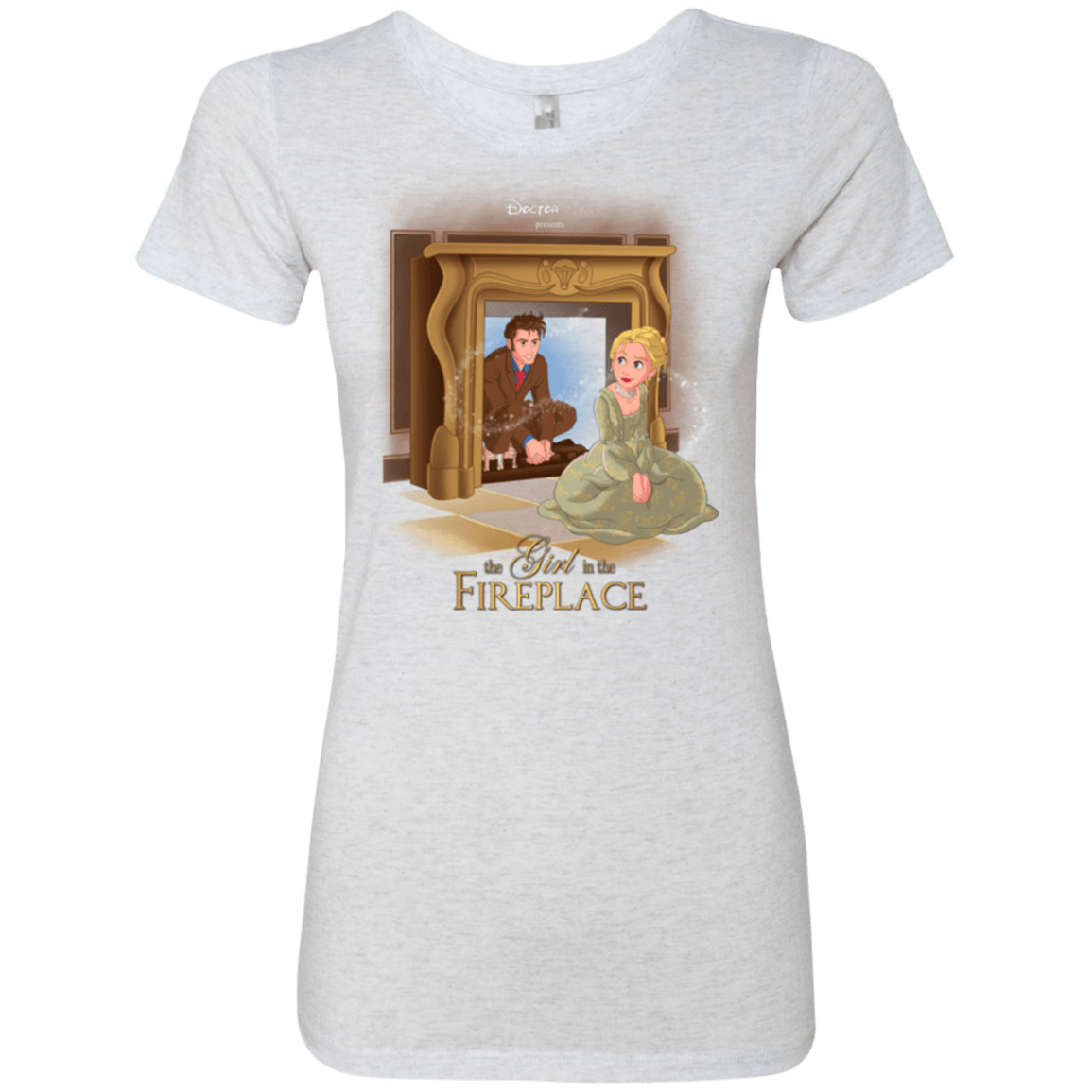 T-Shirts Heather White / Small The Girl In The Fireplace Women's Triblend T-Shirt