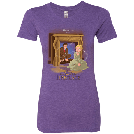 T-Shirts Purple Rush / Small The Girl In The Fireplace Women's Triblend T-Shirt