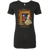 T-Shirts Vintage Black / Small The Girl In The Fireplace Women's Triblend T-Shirt