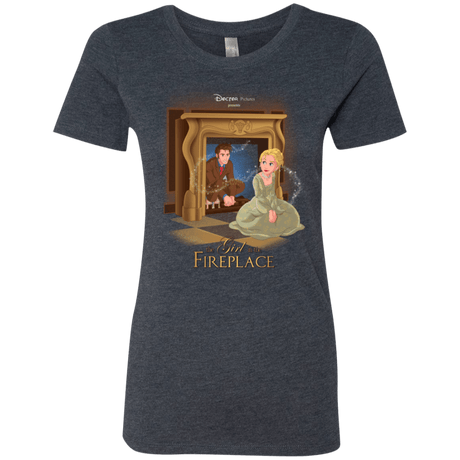 T-Shirts Vintage Navy / Small The Girl In The Fireplace Women's Triblend T-Shirt