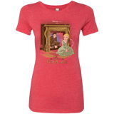 T-Shirts Vintage Red / Small The Girl In The Fireplace Women's Triblend T-Shirt