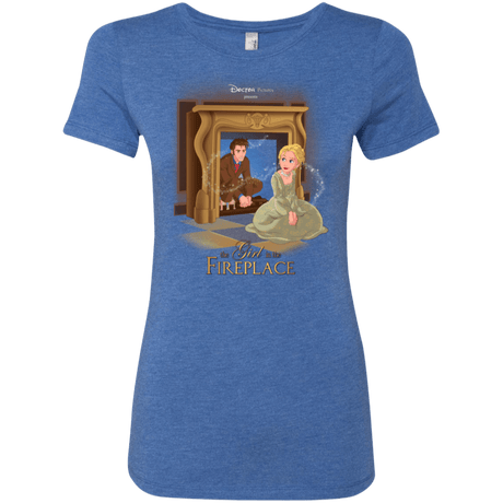 T-Shirts Vintage Royal / Small The Girl In The Fireplace Women's Triblend T-Shirt
