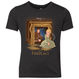 T-Shirts Vintage Black / YXS The Girl In The Fireplace Youth Triblend T-Shirt
